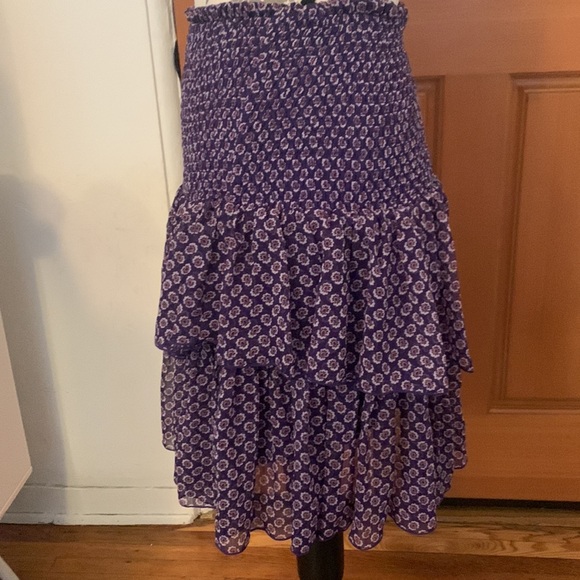 Maje Joumi Smocked Mini Skirt - Picture 3 of 6